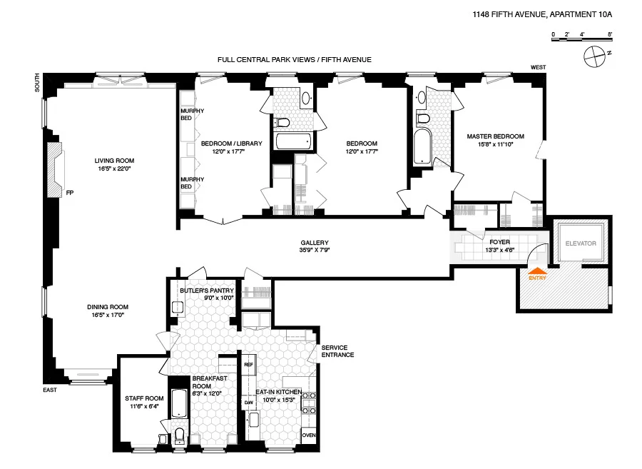 Unit for sale at 1148 5th Avenue, Manhattan, NY 10128