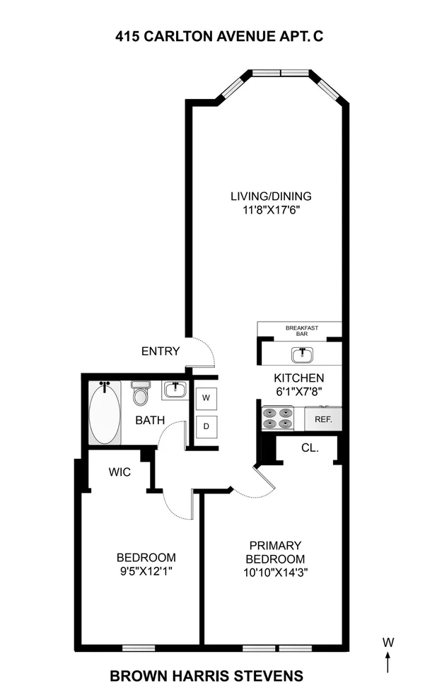 Unit for sale at 415 CARLTON Avenue, Brooklyn, NY 11238