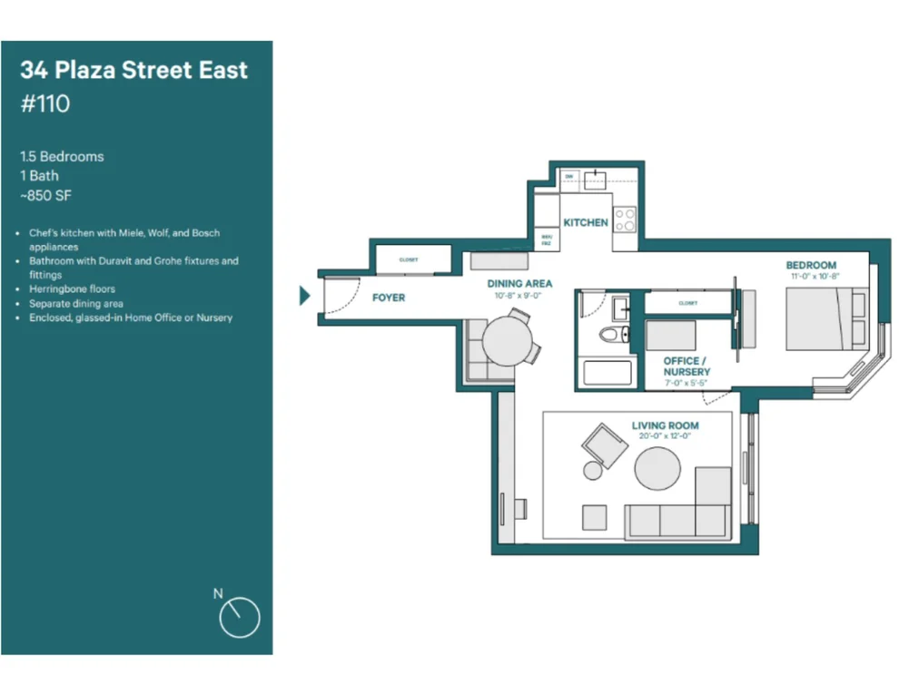 Unit for sale at 34 PLAZA Street E, Brooklyn, NY 11238