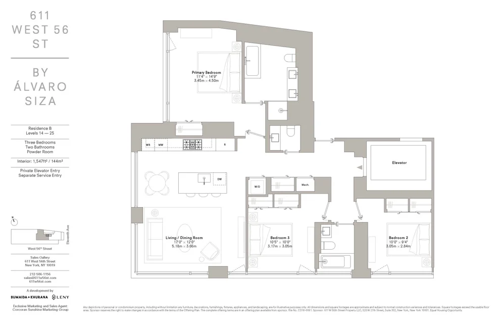 Unit for sale at 611 W 56TH Street, Manhattan, NY 10019