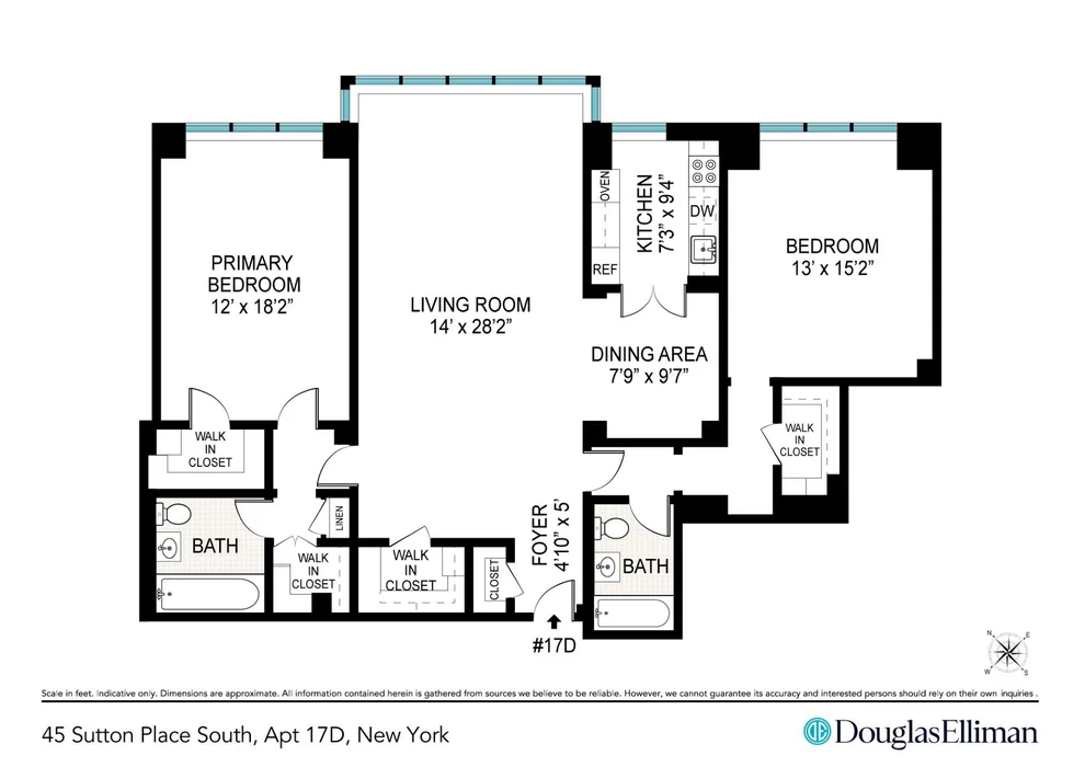 Unit for sale at 45 SUTTON Place S, Manhattan, NY 10022