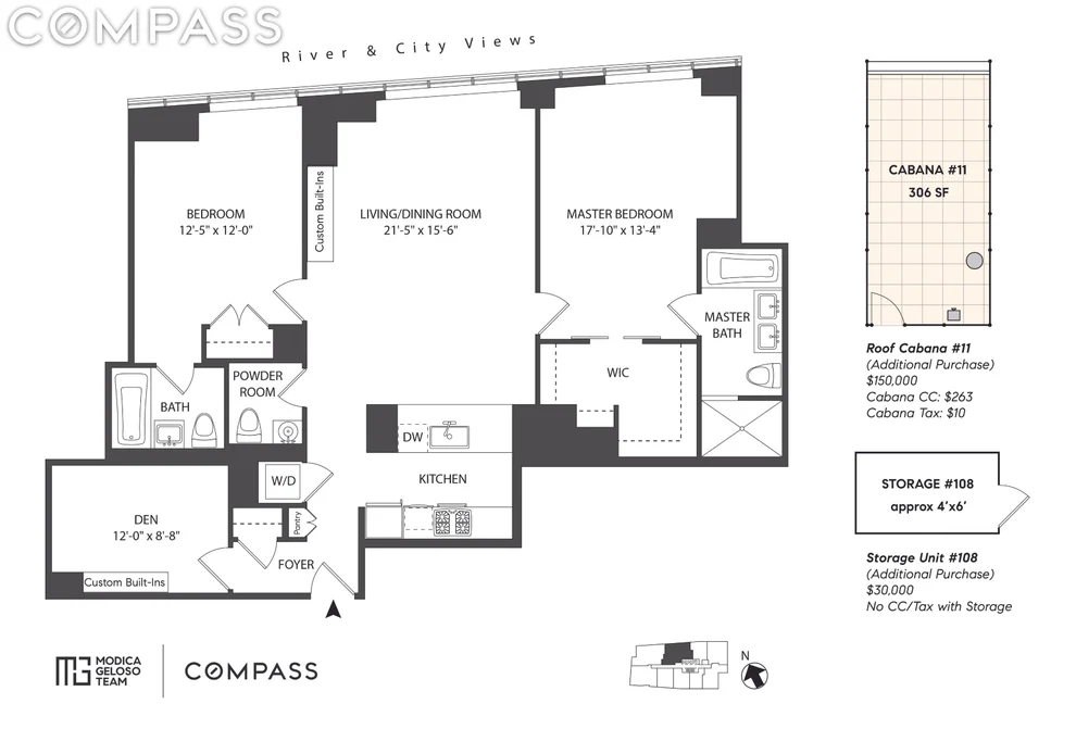 Unit for sale at 2 Northside Piers, Brooklyn, NY 11211