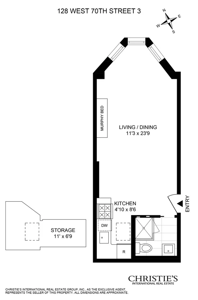 Unit for sale at 128 W 70TH Street, Manhattan, NY 10023