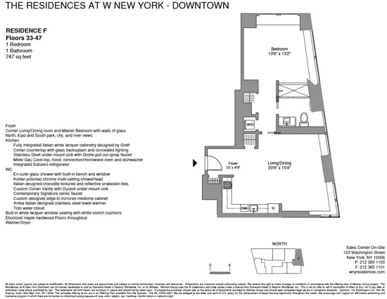 Unit for sale at 123 WASHINGTON Street, Manhattan, NY 10006