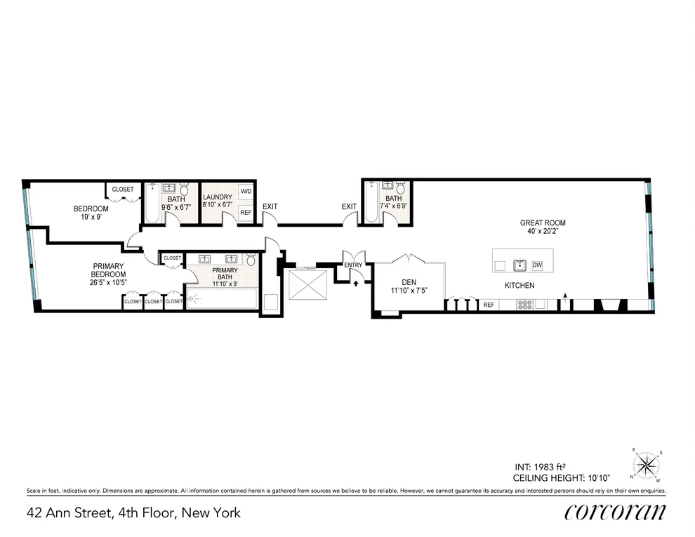 Unit for sale at 42 ANN Street, Manhattan, NY 10038