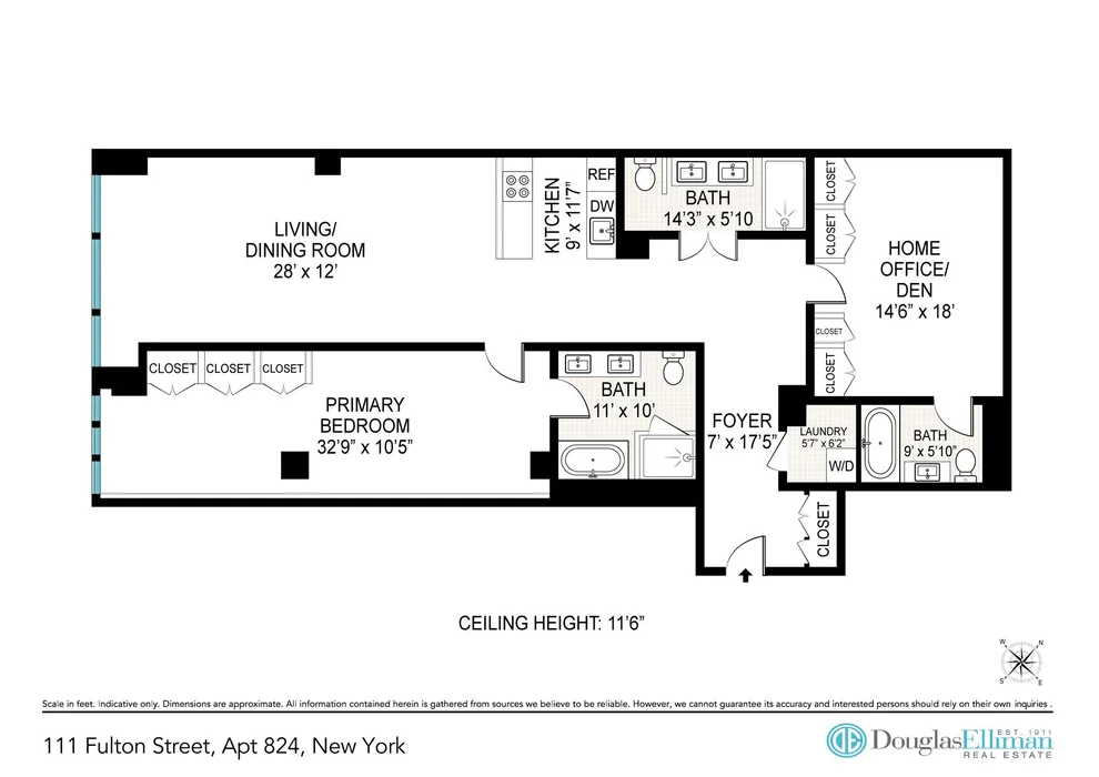 Unit for sale at 111 Fulton Street, Manhattan, NY 10038