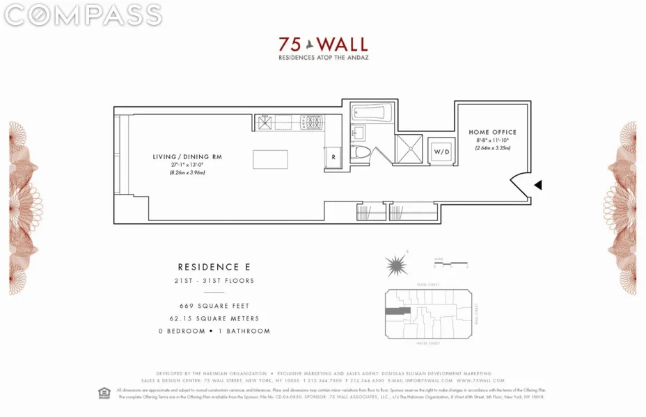Unit for sale at 75 Wall Street, Manhattan, NY 10005