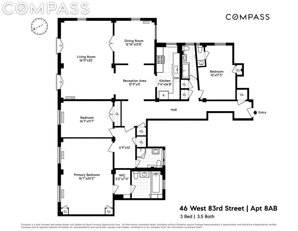 Unit for sale at 46 W 83rd Street, Manhattan, NY 10024