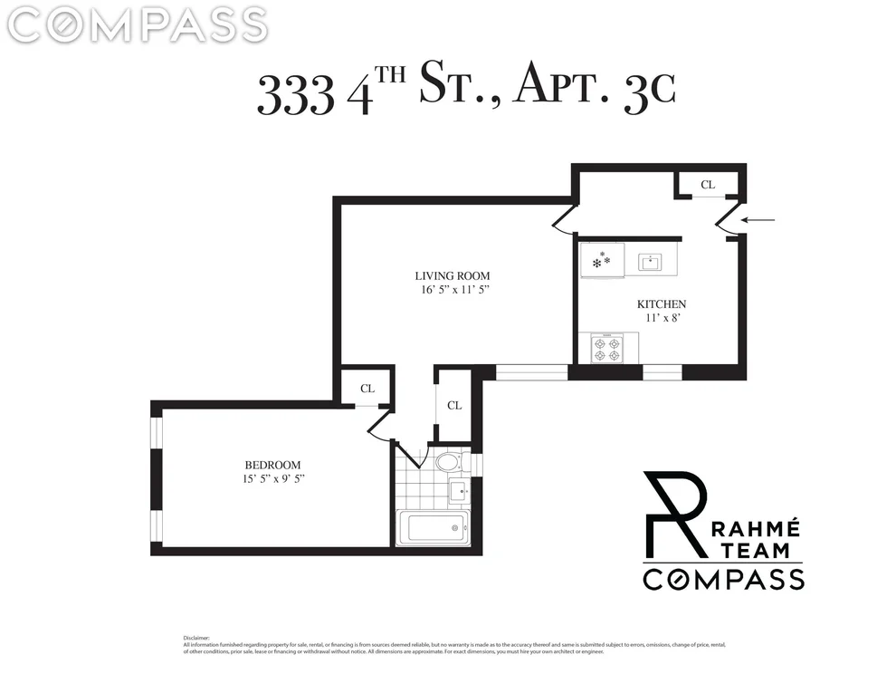 Unit for sale at 333 4th Street, Brooklyn, NY 11215