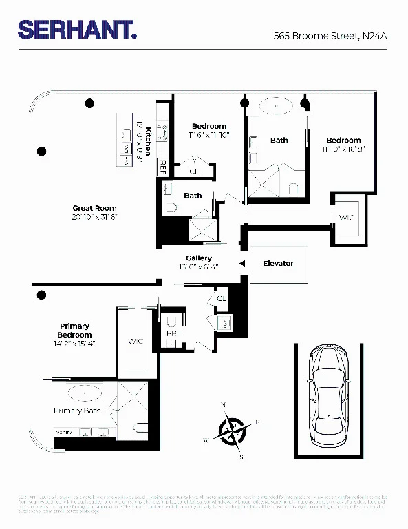 Unit for sale at 565 Broome Street, Manhattan, NY 10013