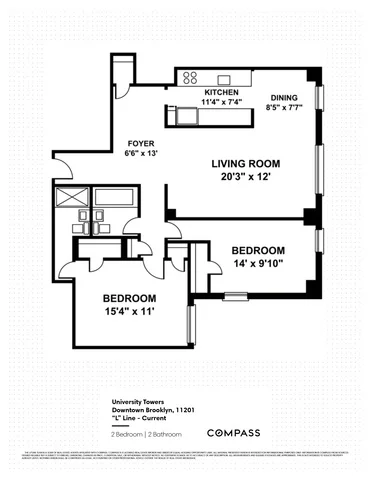 Unit for sale at 122 Ashland Place, Brooklyn, NY 11201