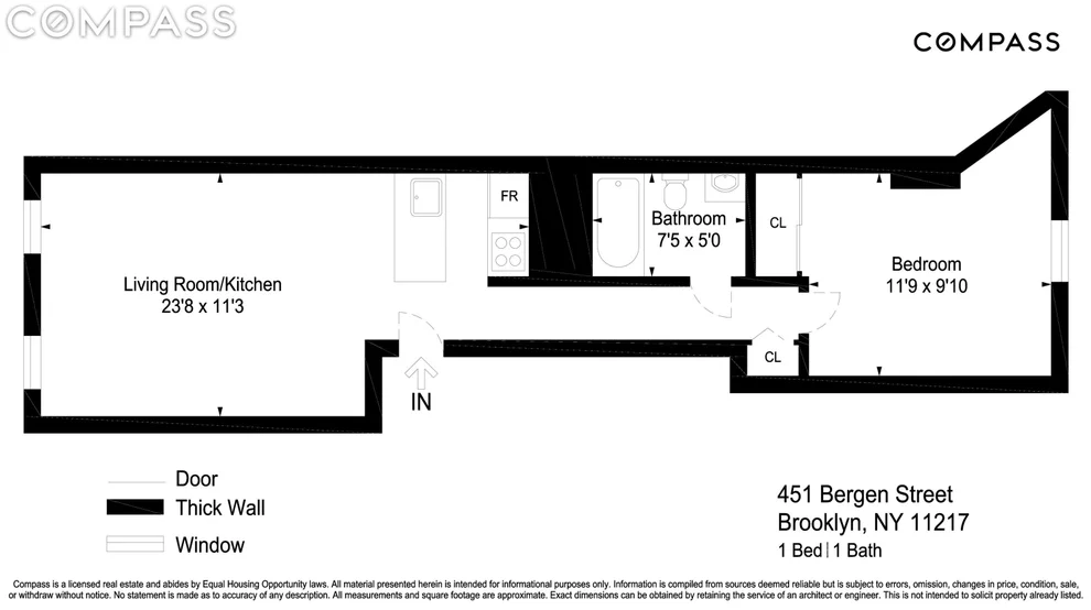 Unit for sale at 451 Bergen Street, Brooklyn, NY 11217