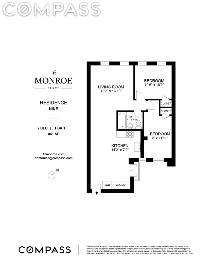Unit for sale at 16 Monroe Place, Brooklyn, NY 11201
