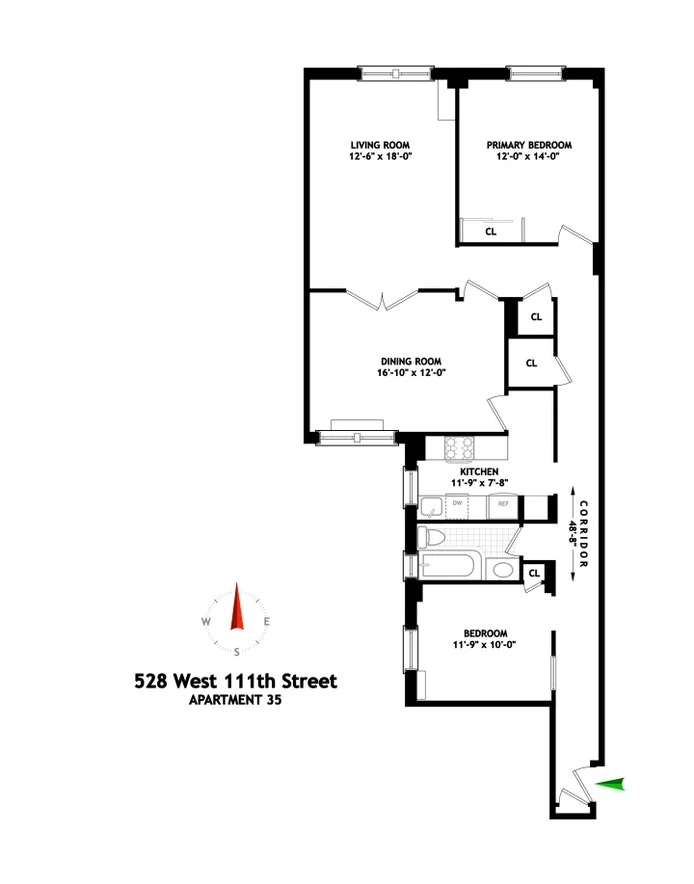 Unit for sale at 528 W 111TH Street, Manhattan, NY 10025