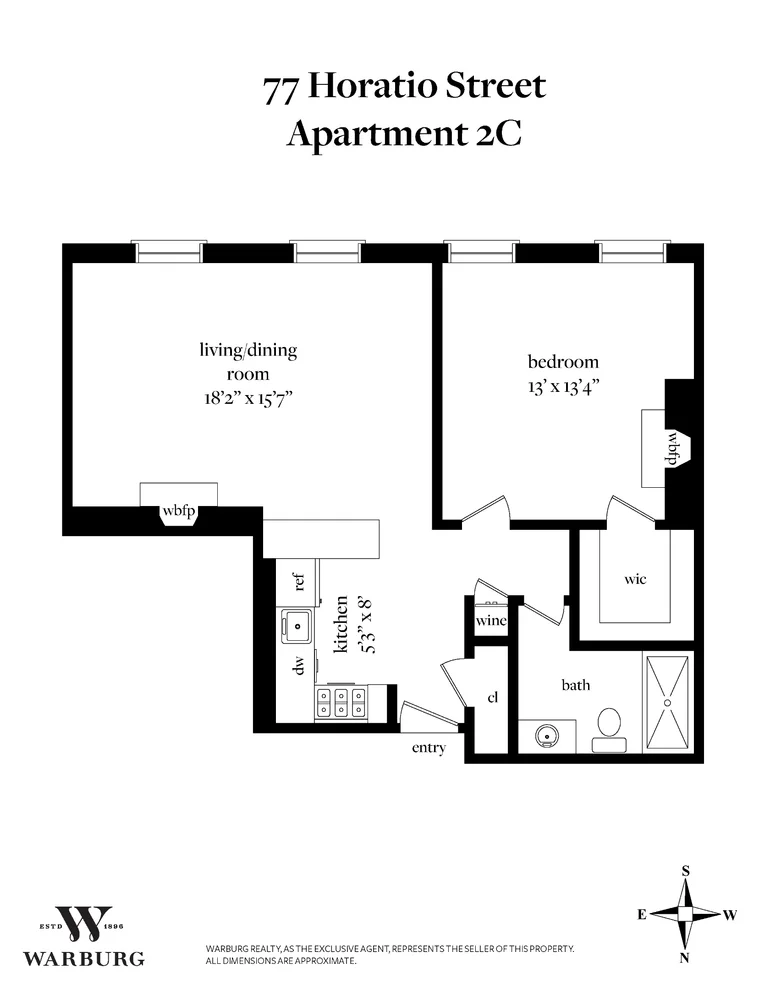 Unit for sale at 77 Horatio Street, Manhattan, NY 10014