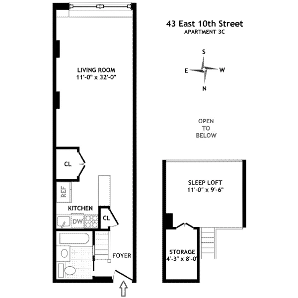 Unit for sale at 43 E 10TH Street, Manhattan, NY 10003