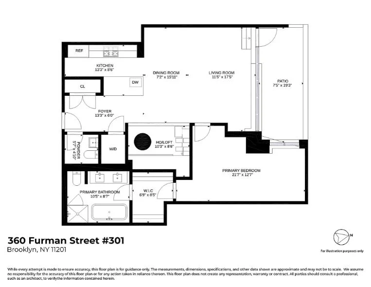 Unit for sale at 360 Furman Street, Brooklyn, NY 11201