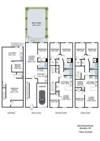 Unit for sale at 262 Rutland Road, Brooklyn, NY 11225