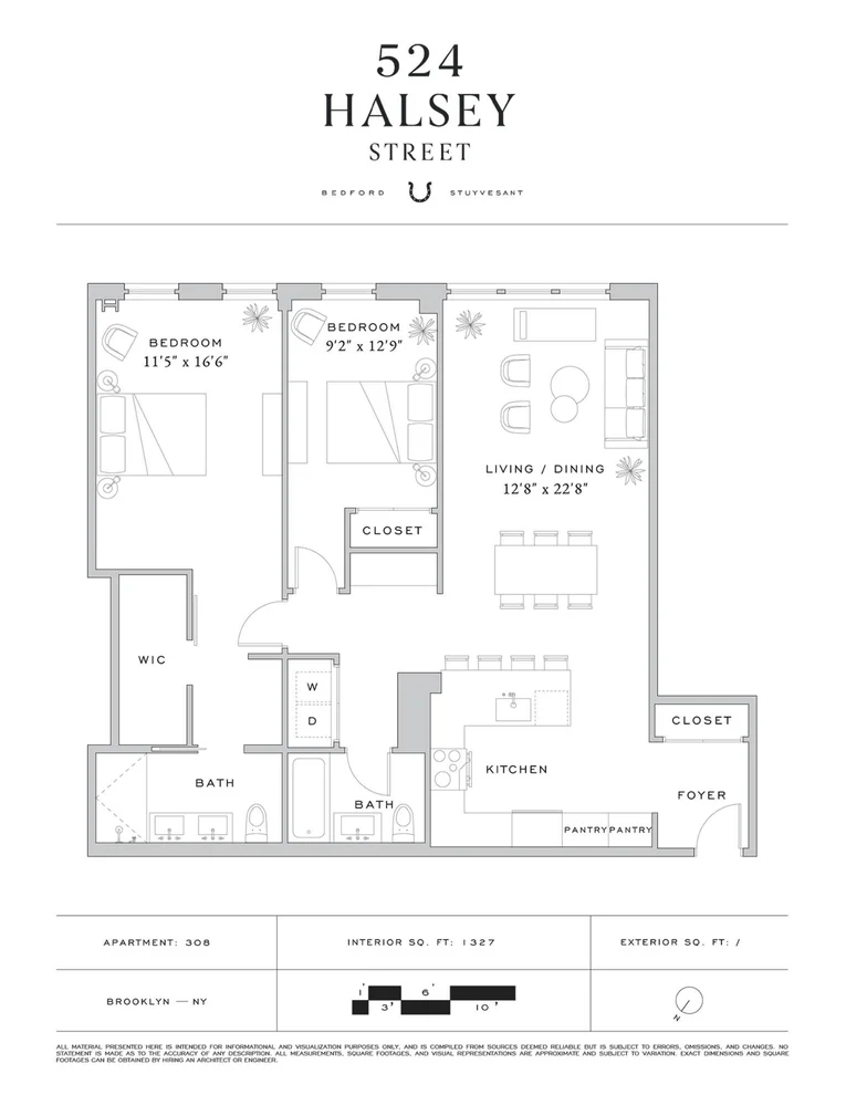 Unit for sale at 524 HALSEY Street, Brooklyn, NY 11233