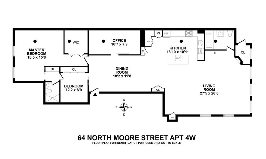 Unit for sale at 64 N Moore Street, Manhattan, NY 10013