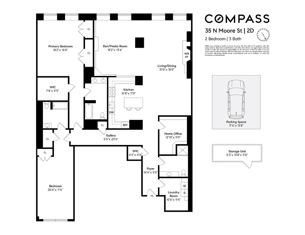 Unit for sale at 35 N Moore Street, Manhattan, NY 10013