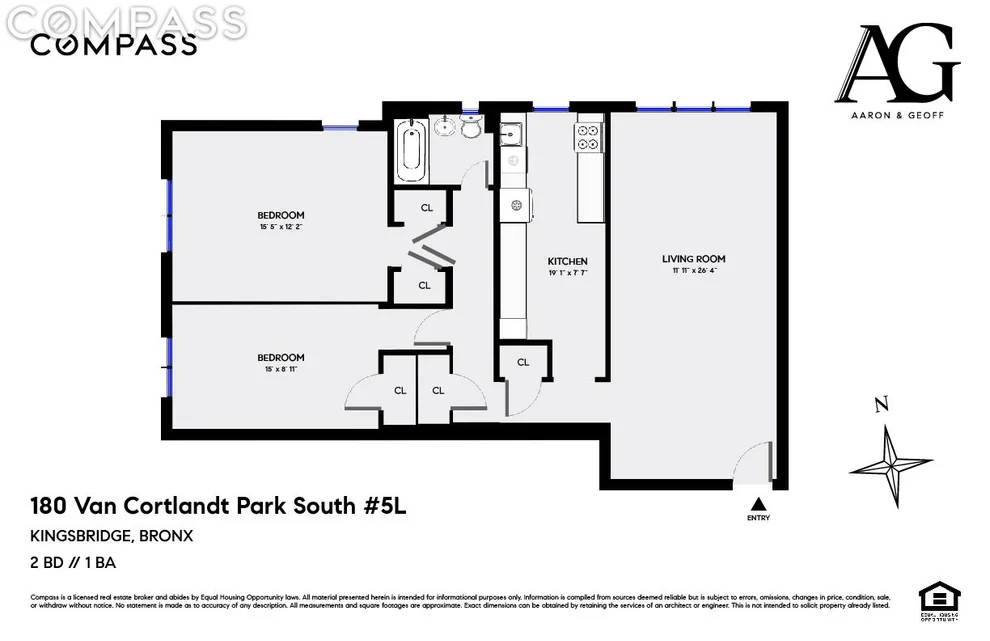 Unit for sale at 180 Van Cortlandt Park S, Bronx, NY 10463