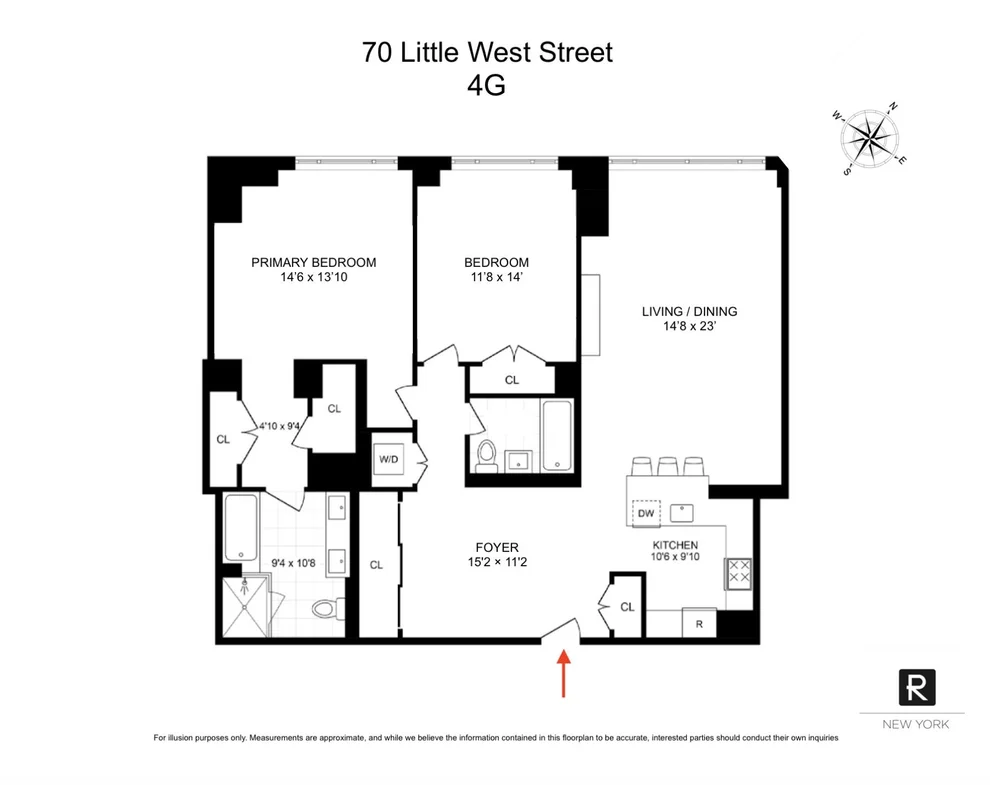 Unit for sale at 70 Little West Street, Manhattan, NY 10004