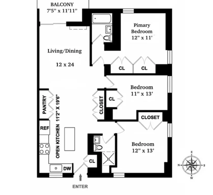 Unit for sale at 100 W 94TH Street, Manhattan, NY 10025