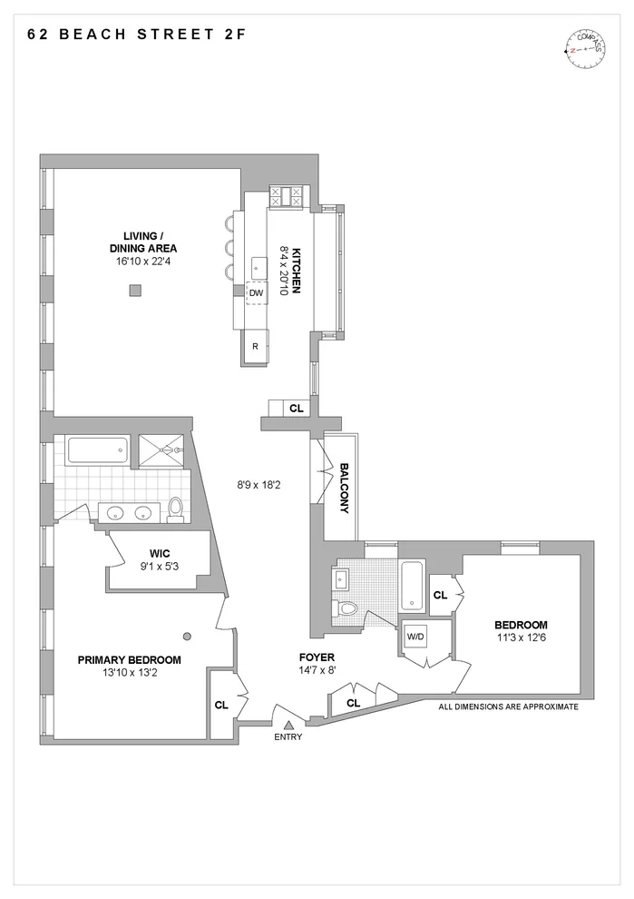 Unit for sale at 62 Beach Street, Manhattan, NY 10013