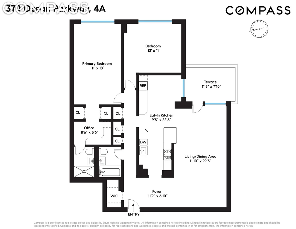 Unit for sale at 370 Ocean Parkway, Brooklyn, NY 11218