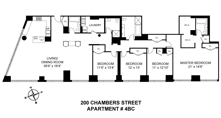 Unit for sale at 200 CHAMBERS Street, Manhattan, NY 10007