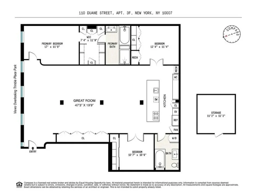 Unit for sale at 108-110 DUANE Street, Manhattan, NY 10007