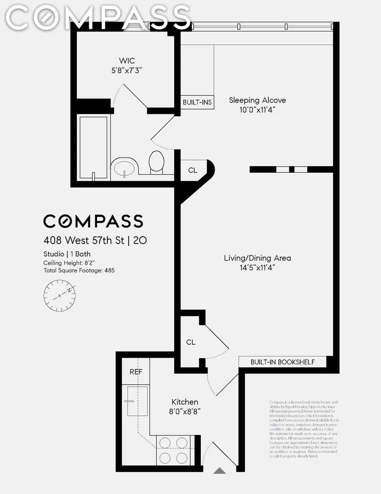 Unit for sale at 408 W 57th Street, Manhattan, NY 10019