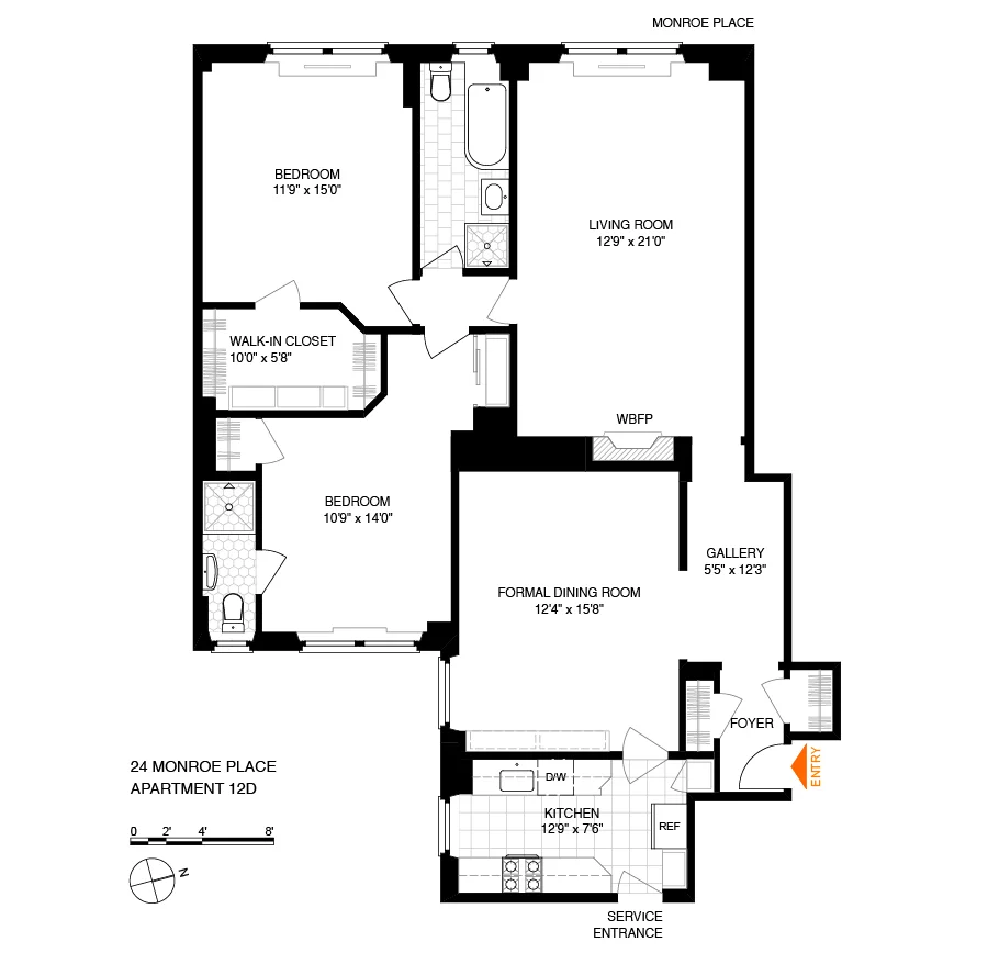 Unit for sale at 24 MONROE Place, Brooklyn, NY 11201