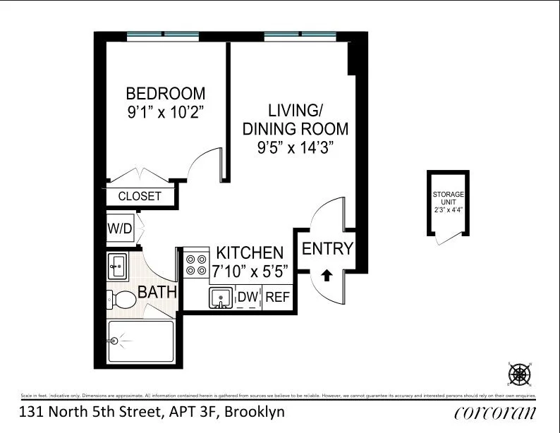 Unit for sale at 131 N 5th Street, Brooklyn, NY 11249