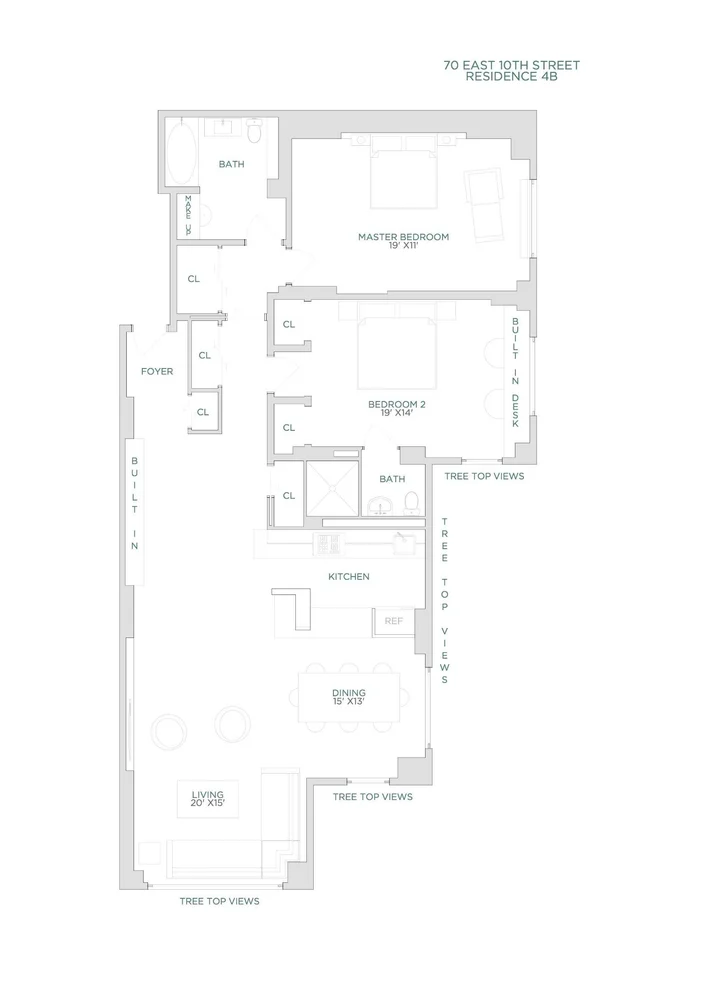 Unit for sale at 70 E 10th Street, Manhattan, NY 10003