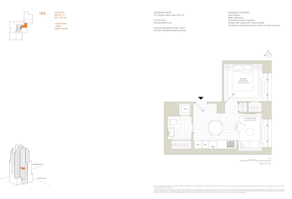 Unit for sale at 110 CHARLTON Street, Manhattan, NY 10014