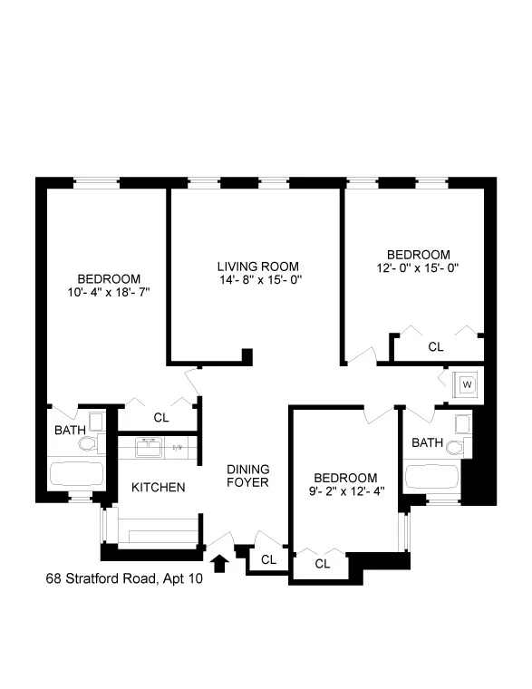 Unit for sale at 68 Stratford Road, Brooklyn, NY 11218