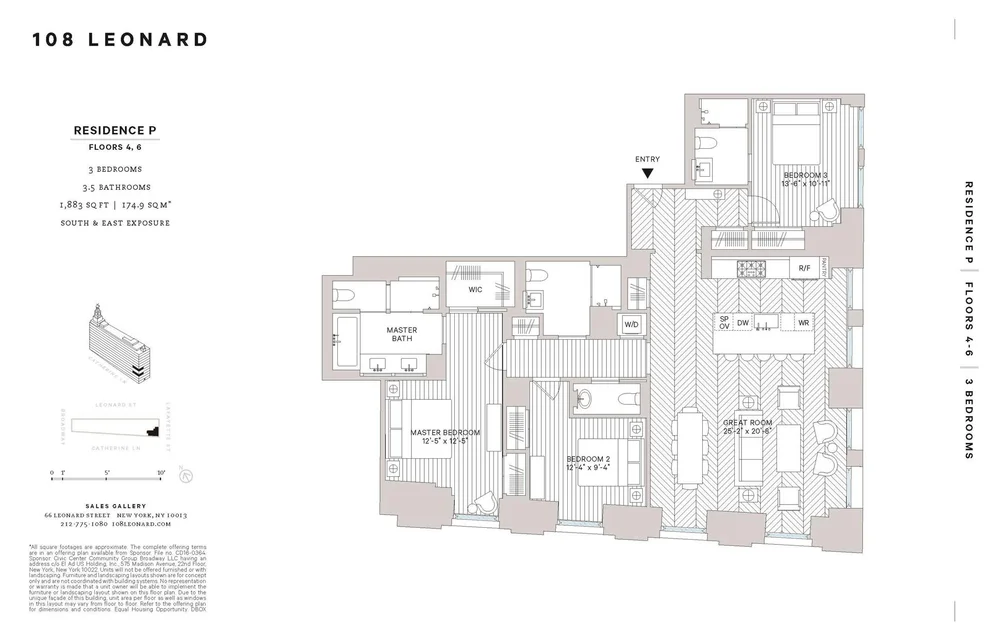 Unit for sale at 108 LEONARD Street, Manhattan, NY 10013
