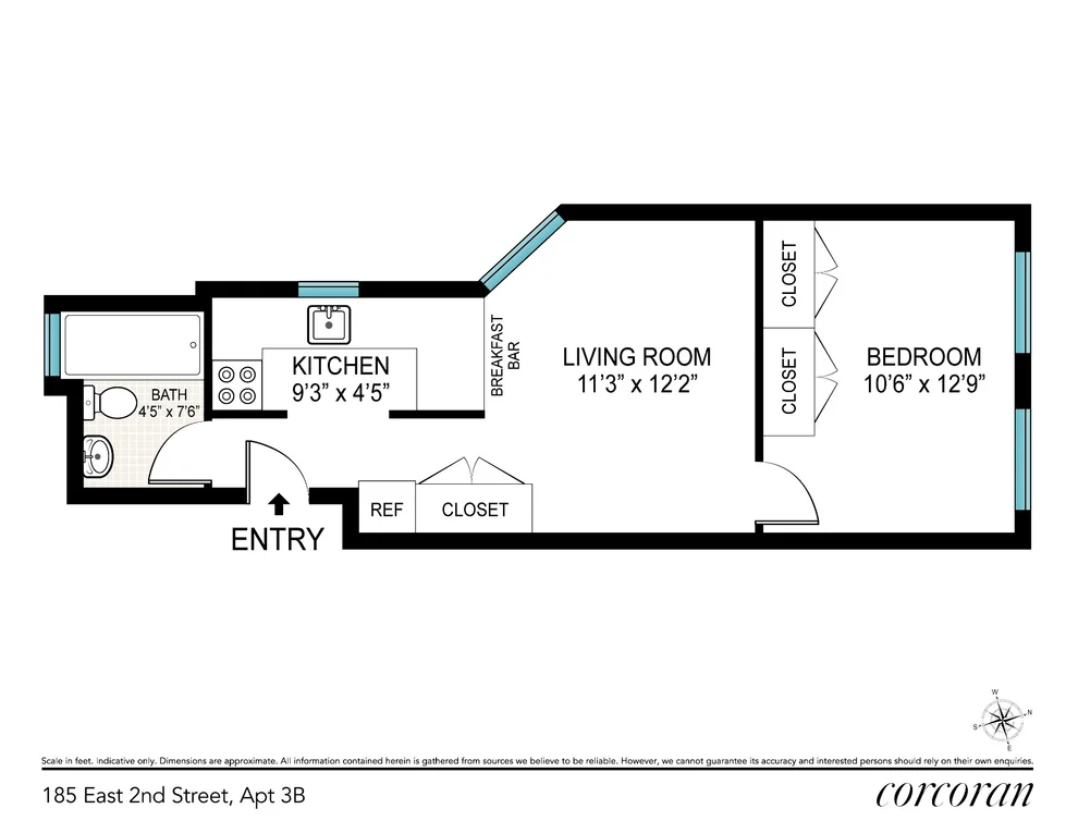 Unit for sale at 185 E 2ND Street, Manhattan, NY 10009