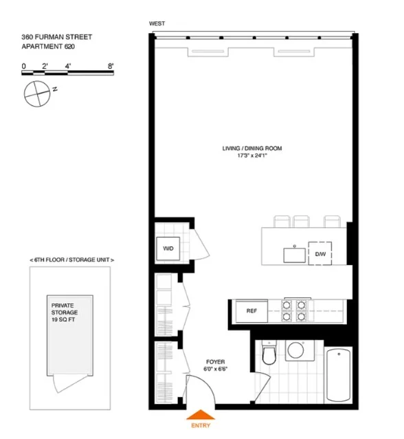 Unit for sale at 360 Furman Street, Brooklyn, NY 11201