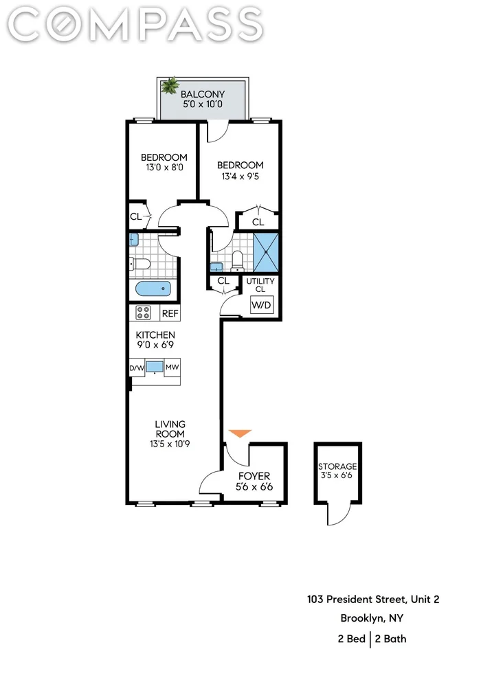 Unit for sale at 103 President Street, Brooklyn, NY 11231