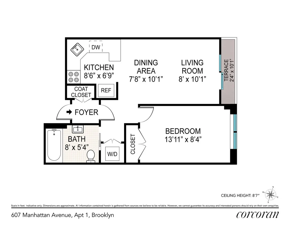 Unit for sale at 607 MANHATTAN Avenue, Brooklyn, NY 11222