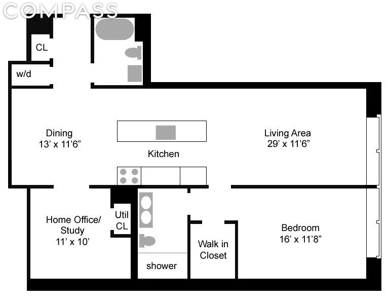 Unit for sale at 419 W 55th Street, Manhattan, NY 10019