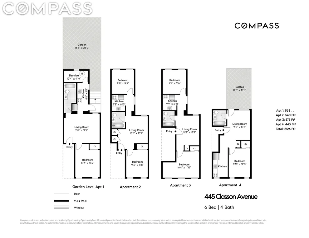 Unit for sale at 445 Classon Avenue, Brooklyn, NY 11238