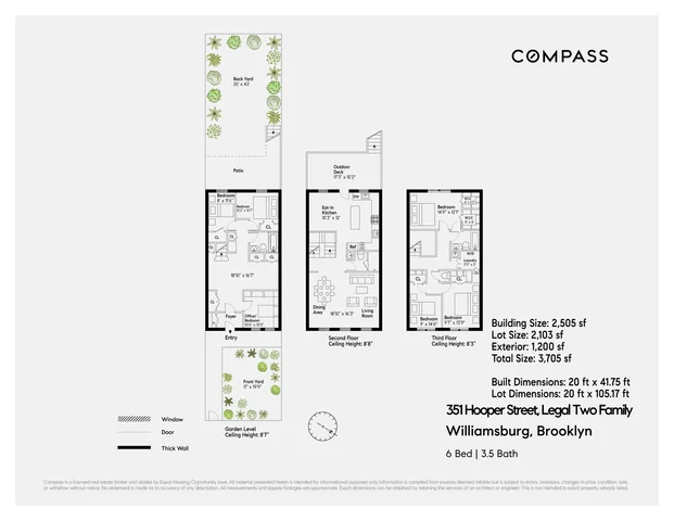 Unit for sale at 351 Hooper Street, Brooklyn, NY 11211