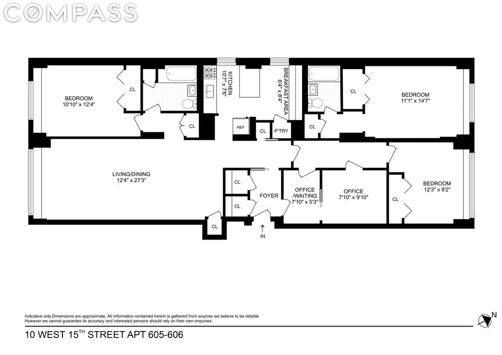 Unit for sale at 10 W 15th Street, Manhattan, NY 10011