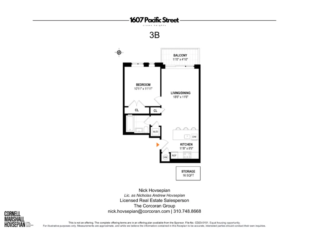 Unit for sale at 1607 PACIFIC Street, Brooklyn, NY 11213