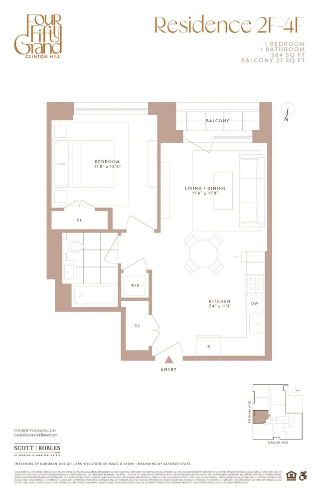 Unit for sale at 450 GRAND Avenue, Brooklyn, NY 11238