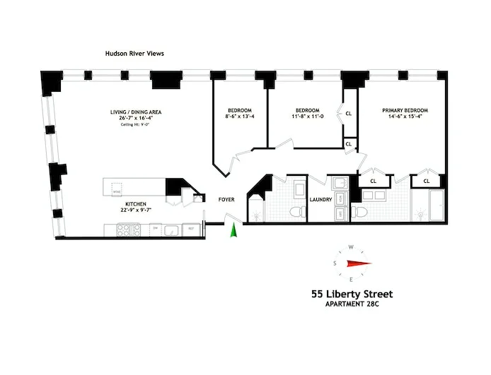 Unit for sale at 55 LIBERTY Street, Manhattan, NY 10005